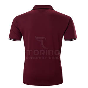 Patrón sólido de los hombres de la mejor calidad para la camisa polo Bajo MOQ Servicio OEM Tela de lona elegante - Product Image 2