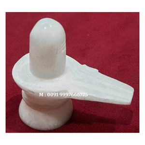 Nouvelle statue de Shiva en marbre blanc au design traditionnel avec une finition raffinée, idéale pour le culte à la maison et au temple. - Product Image 2