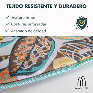 Cojín para Silla Repelente al Agua de 40x40x2 cm, Fácil de Limpiar con Correas de Sujeción, Uso en Interiores y Exteriores, Cojines y Almohadas para Exteriores - Product Image 6