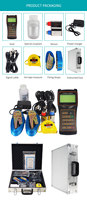 AICE TECH 3 sondes incluses, débitmètre ultrasonique portable à fixation par pince, débitmètre à zone variable, mesure de l'eau, du pétrole/gaz/liquides