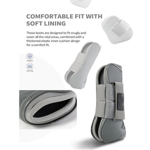 Botas de Equitación Protectoras Ligeras de Alta Calidad, Neopreno/Cuero PU, Cómodas, Duraderas y Ajustables - Product Image 3