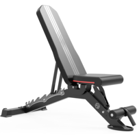 Banc de musculation multifonctionnel pour la maison, gain de place, structure pliable simple avec base antidérapante stable