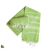 Stylish Tropical Striped 100% Turkish Cotton Peshtemal Beach Towels Logo Custom Print Sand Free Fast Drying Absorbent