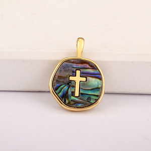 QIKU 맞춤형 하트와 십자가 매력 금도금 금속 <span class=keywords><strong>DIY</strong></span> 보석 만들기 - Product Image 3