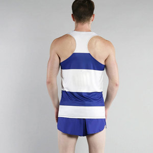 Camiseta sin mangas con cuello redondo personalizada al por mayor, camiseta de hombre de talla grande para fitness, gimnasio, correr, entrenamiento, transpirable, de punto, nuevo estilo - Product Image 5