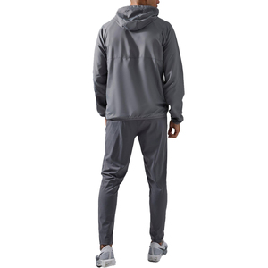 Taille personnalisée Veste coupe-vent imperméable à capuche manches raglan brodées pour l'hiver Logo à l'avant Service OEM Matériau polyester/nylon - Product Image 2