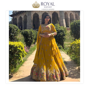 Excellente qualité dernière mode de créateur vêtements de mariage fausse georgette vêtements indiens traditionnels Lehenga Choli à vendre - Product Image 2