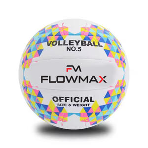 Flowmax 2025, nuevo diseño, voleibol, impresión colorida, suave al tacto, pelota de voleibol cosida a máquina personalizada - Product Image 1
