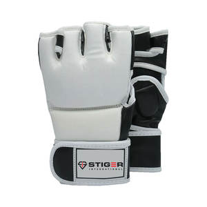 Gants de MMA en cuir à demi-doigts, vente en gros, meilleur prix, haute qualité, confortables, antidérapants, avec logo personnalisé - Product Image 1