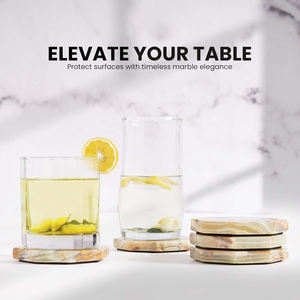 AYAANS Vente en gros Sous-verres absorbants et résistants à la chaleur pour la maison ou le restaurant Sous-verres avec logo personnalisé - Product Image 4