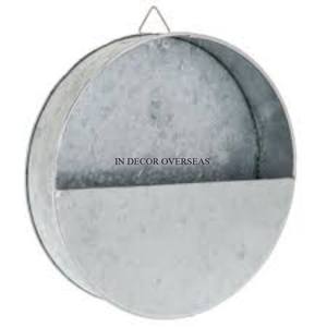 Pots et jardinières décoratifs muraux en acier inoxydable argenté brillant poli, très vendus pour la maison et les hôtels, en provenance d'Inde - Product Image 4