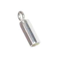 Tuyaux d'extrémité en argent sterling de 1 mm de diamètre intérieur - Composants de bijoux de style bohème de haute qualité - Fournisseur de cadeaux