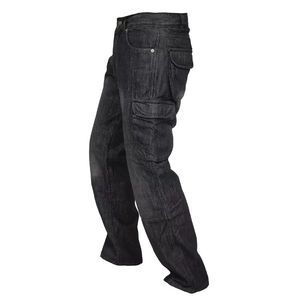 Jeans droits pour hommes pantalon de coupe normale pantalon en jean bleu jeans pantalons longs pour hommes avec logo personnalisé imprimé sur mesure - Product Image 4