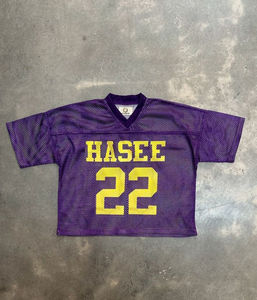 Maillot de football en maille avec logo imprimé sur tout pour la saison 24/25, ensemble de t-shirts à manches courtes avec nom du joueur et lettre - Product Image 2