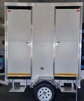 Remorque toilettes ADA 4-8 postes pour festivals et camping, toilettes portables extérieures à vendre aux États-Unis/l'Europe/l'Asie