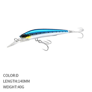 เหยื่อตกปลาขนาดใหญ่ สำหรับตกปลาแบบ Heavy Trolling รูปทรง Minnow ขนาด 14 ซม. สำหรับน้ำเค็ม เหยื่อปลอมแบบ Wobbler เหยื่อแข็งแบบลอยน้ำ ดำน้ำลึก - Product Image 6