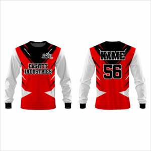 Camiseta Deportiva de Manga Larga Ajustada para Hombre, con Parches, Transpirable, Personalizable con Logotipo, Informal, para Primavera, Tallas M-XXL - Product Image 5