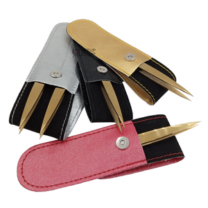 Pinzas de Cejas Profesionales de Acero Inoxidable de Alta Calidad, Puntiagudas, Ligeras, Duraderas, Clásicas, Color Personalizado, Plasma - Product Image 1