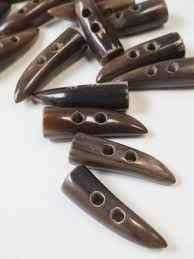 New Wholesale High Quality Natural Horn Bone <b>Buttons</b> Real Buffalo Horn 2-Holes <b>Button</b> with Beads Flatback Round From India - Product Image 3