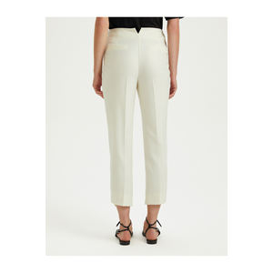 Pantalon femme coupe carotte à jambe étroite avec détail à la taille arrière, 3 poches, non doublé - Product Image 6