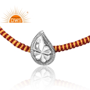 Vente chaude oxydé en argent Sterling breloque ensemble coton Dori Bracelet bijoux personnalisés pour les femmes cadeau pour elle - Product Image 2