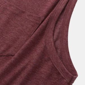 เสื้อกล้ามผู้ชายสำหรับฤดูร้อน ระบายอากาศได้ดี ผ้าฝ้าย 100% รับสั่งทำตามขนาด พร้อมสกรีนโลโก้แบรนด์ของคุณเอง - Product Image 6