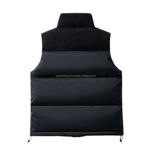 เสื้อกั๊กผู้ชายแบบลำลองกันลม ระบายอากาศได้ดี ใส่ได้สองด้าน สำหรับฤดูหนาว แบบมีซิป คอวี ตัดต่อสีสัน - Product Image 5