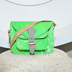 Vente en gros de nouveau sac à bandoulière en cuir recyclé métallisé à la mode pour femmes sac à bandoulière en cuir coloré Western - Product Image 1