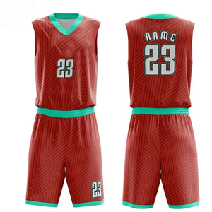 Uniforme de basket-ball 100% polyester Uniforme de basket-ball de bonne qualité Fait sur mesure Nouveau design vêtements de mode - Product Image 1