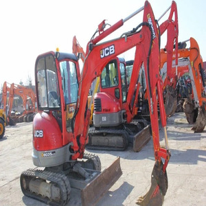 Miniexcavadora JCB 8085 de 8.5 toneladas usada, de alta calidad, con 3 cucharones, excavadora compacta hidráulica con cabina cerrada y aire acondicionado. - Product Image 1