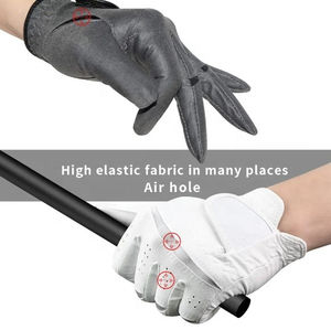 Gants de golf personnalisés en cuir de mouton de qualité supérieure pour gaucher avec logo élégant pour le sport Main droite Matériau PU - Product Image 6