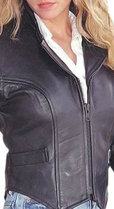 High Quality Women's Genuine Sheep Skin <b>Leather</b> Jacket Breathable with Viscose Lining Finished Cotton Filling Pakistani Style - Product Image 2