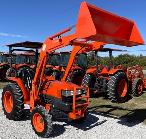 Tracteur agricole 4x4 de 50 CV avec chargeur frontal, moteur et boîte de vitesses - Orange - Product Image 5