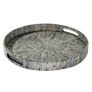 Bandeja de servicio de madera de lujo OEM y ODM, laca decorativa Hathai, diseño personalizado ecológico, precio competitivo para comida casera - Product Image 2