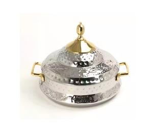 Meilleure vente Casserole classique en acier inoxydable de style indien Hotpot décoratif soupe et marmite pour servir des aliments chauds - Product Image 3