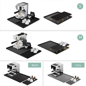 Eco-Friendly Classic Square Drinking Accessories Bar Coffee Machine Pad Drink <b>Mats</b> Personalized Customized <b>Silicone</b> <b>Mat</b> - Product Image 3