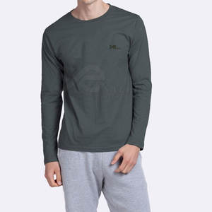 เสื้อยืดแขนยาวผู้ชายราคาส่งถูก 100% ผ้าฝ้าย ระบายอากาศ แห้งเร็ว ทรงเข้ารูป สไตล์ลำลอง ยอดนิยม - Product Image 6