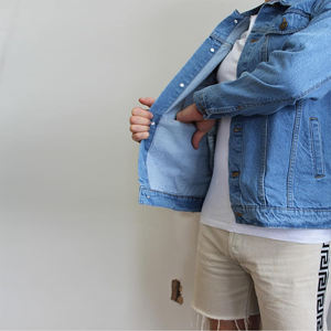 Veste en jean de service OEM pour hommes coupe normale boutonné vêtements d'extérieur élégants vestes en jean pour hommes avec poche - Product Image 6