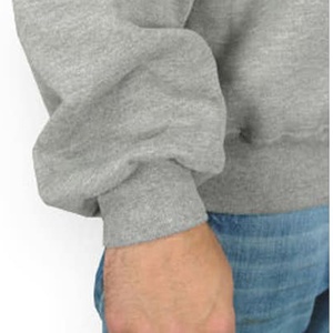 Sweat-shirt à col montant et demi-fermeture éclair pour homme avec logo personnalisé en coton mélangé épais, coupe élégante, parfait pour le travail ou le week-end - Product Image 2