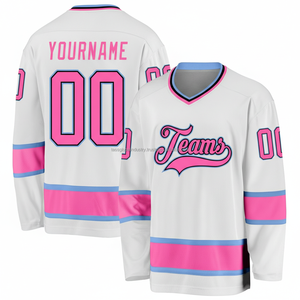 เสื้อฮอกกี้น้ำแข็งแบบกำหนดเอง ระบายอากาศได้ดี น้ำหนักเบา ผู้ผลิตชุดกีฬา OEM สำหรับส่งออก - Product Image 4