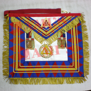 Tablier de régalia maçonnique des maîtres passés avec ceinture Tabliers de régalia maçonniques durables et de haute qualité pour l'uniforme - Product Image 1