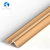 Profilé en aluminium métallique moderne sur mesure pour coins intérieurs de carrelage, idéal pour les villas (vente en gros)
