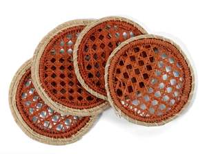 Posavasos de Rafia Ecológicos y Duraderos que Absorben la Humedad Rápidamente y Añaden un Toque Elegante al Comedor o Sala de Estar - Product Image 3