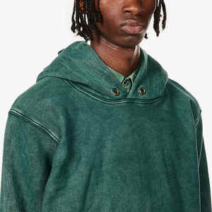 Nueva tendencia Artículo Ropa de calle Jersey Vintage Doble capa Lavado ácido Sudadera con capucha Transpirable Desgastado Térmico Tie Dye Sudaderas con capucha - Product Image 4