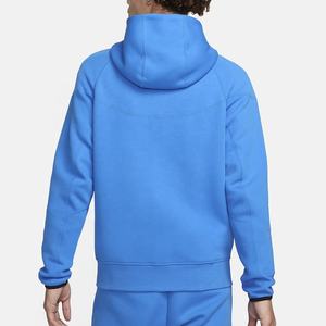 Sweat-shirts en molleton 100% coton lourd, couleur bleu MODA, nouvelle conception 2024, vente en gros, logo personnalisé brodé, uni, teinture unie - Product Image 2