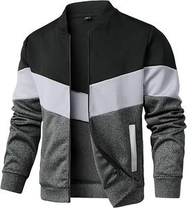 Vestes d'université légères pour hommes professionnels hiver manteaux rembourrés chauds diamant matelassé conception col montant vol Bomber Style - Product Image 4