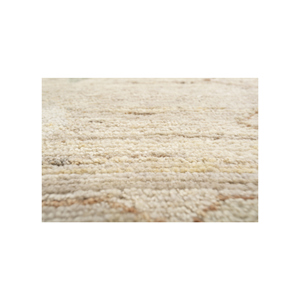 Alfombra Grande de Lana Tejida a Mano, Color Marfil, Diseño Geométrico Abstracto, para Sala de Estar, Rectangular, para Pasillo, Modelo Re-1008 - Product Image 2