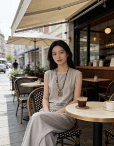 Artículos Populares de Fábrica al por Mayor: Conjunto de Pijama de Chaleco Informal de Cáñamo Suave y Transpirable para Mujer, Invierno/Otoño, Primavera, Verano - Product Image 4