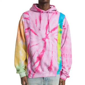 420 gsm soleil délavé à l'acide Vintage surdimensionné 100% coton éponge goutte épaule unisexe hommes femmes Y2k tie dye hoodies fabricant - Product Image 1