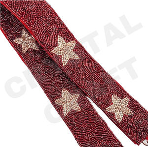 Star Astros personalizado blanco oro semilla cuentas bolsa correas con cuentas monedero correa para bolsos accesorios de moda - Product Image 3